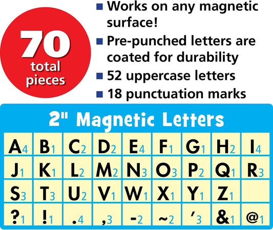 Marquee Bold Block 2" Magnetic Letters