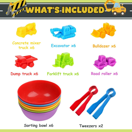 Counting Insects Matching Toys with Sorting Bowls and Games Dice Montessori Preschool Educational Activities Learning Color Sorting Fine Motor Skills Sensory Toys Birthday Gifts for 3 4 5 Year Old