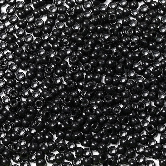 Bala&Fillic 6x9mm Army Green Pony Beads with Smooth Surface 1000pcs Crayon Color Craft Beads (Army Green)
