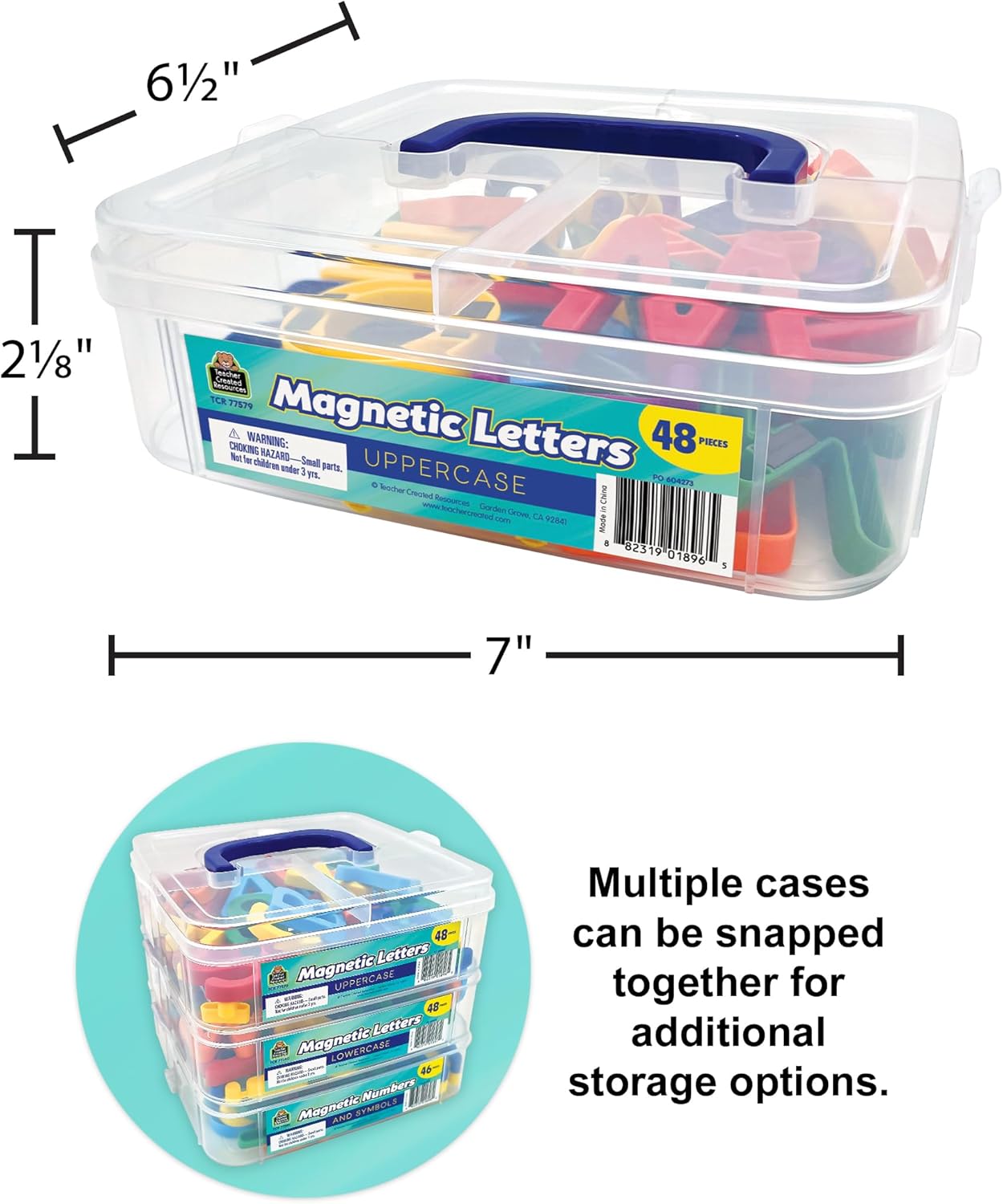 Teacher Created Resources Magnetic Letters - Uppercase (TCR77579)