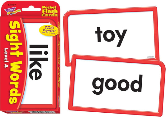 Trend Enterprises Sight Words Bundle - Pocket Flash Cards Set - for Home, Travel, Classroom