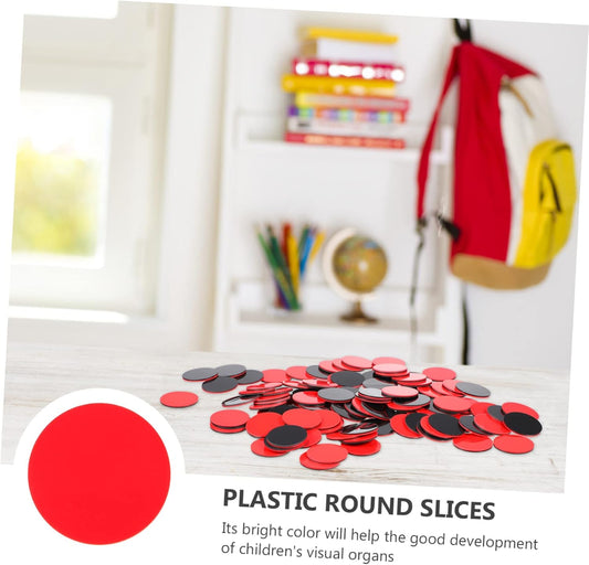 Garneck Colored Counting Chips Math Learning Discs for Game Accessories for Education and Classroom Activities