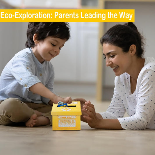 Fun Express Sorting Toys for Toddlers 1-3 - Color Sorting Educational Recycling Game with 54 Pieces | STEM Learning Activities for Preschool Science & Earth Day Projects | Eco-Friendly Teaching Kit