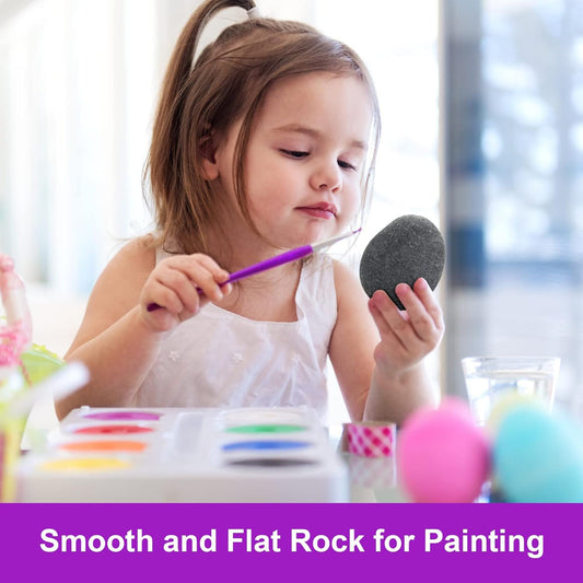 Markdang Rocks for Painting 18 Pounds (Only 70-85pcs) 2-4” River Rock for Paint Natural Flat & Smooth Stones for Painting for Kids & Adult Craft Father's Day Gift