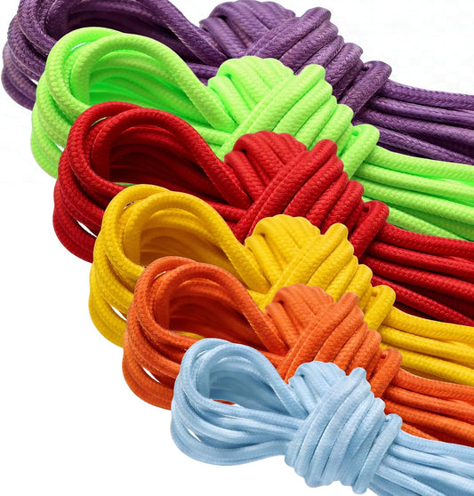(50 Pack) Colored Threading for Beading, Cords Beading String,Creative Beading Laces for Threading Projects Threading Button and Beads Crafts Making Supplies(5 Colors)