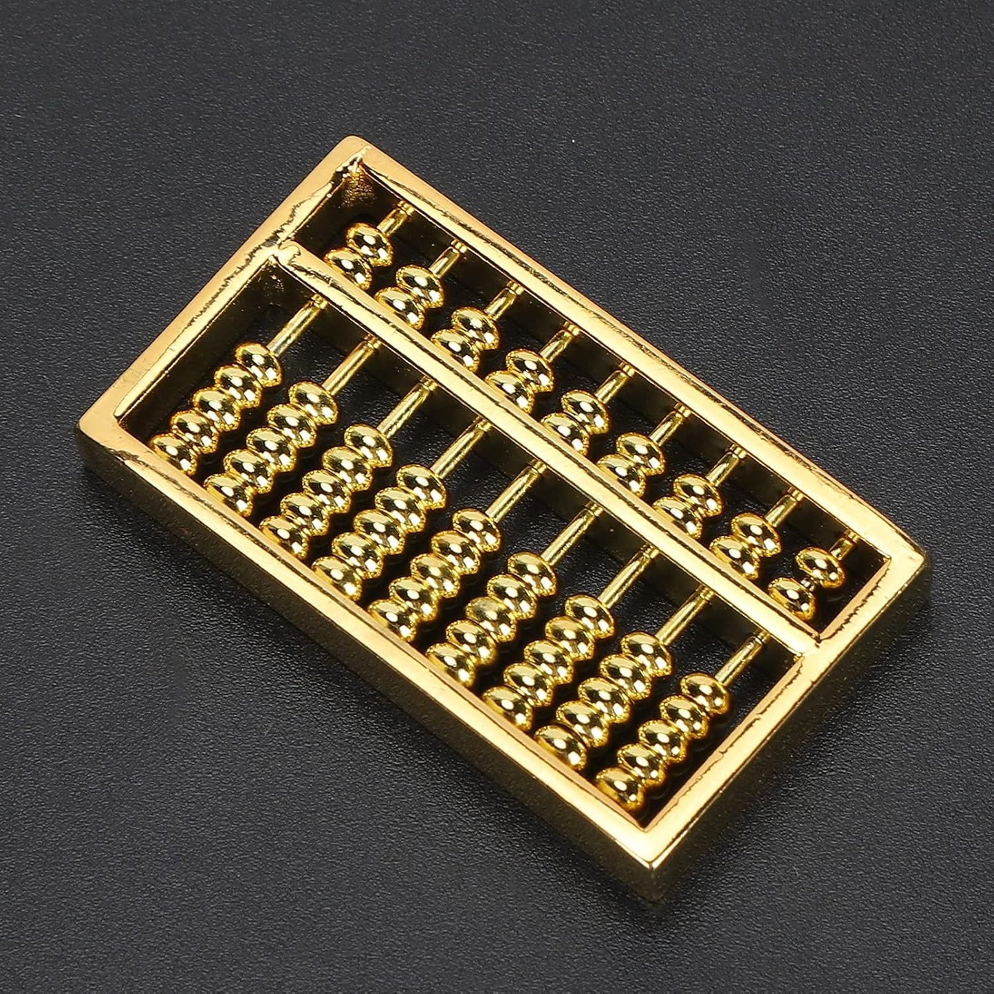 Mini Brass Abacus Chinese Math Calculating Tool for Kids Adult Collection Chinese Calculator Counting Tool