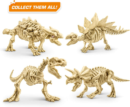 Robo Alive Fossil Find Amber Adventure (Ankylosaurus) by ZURU, Surprise Unboxing and Dinosaur Toy for Boys