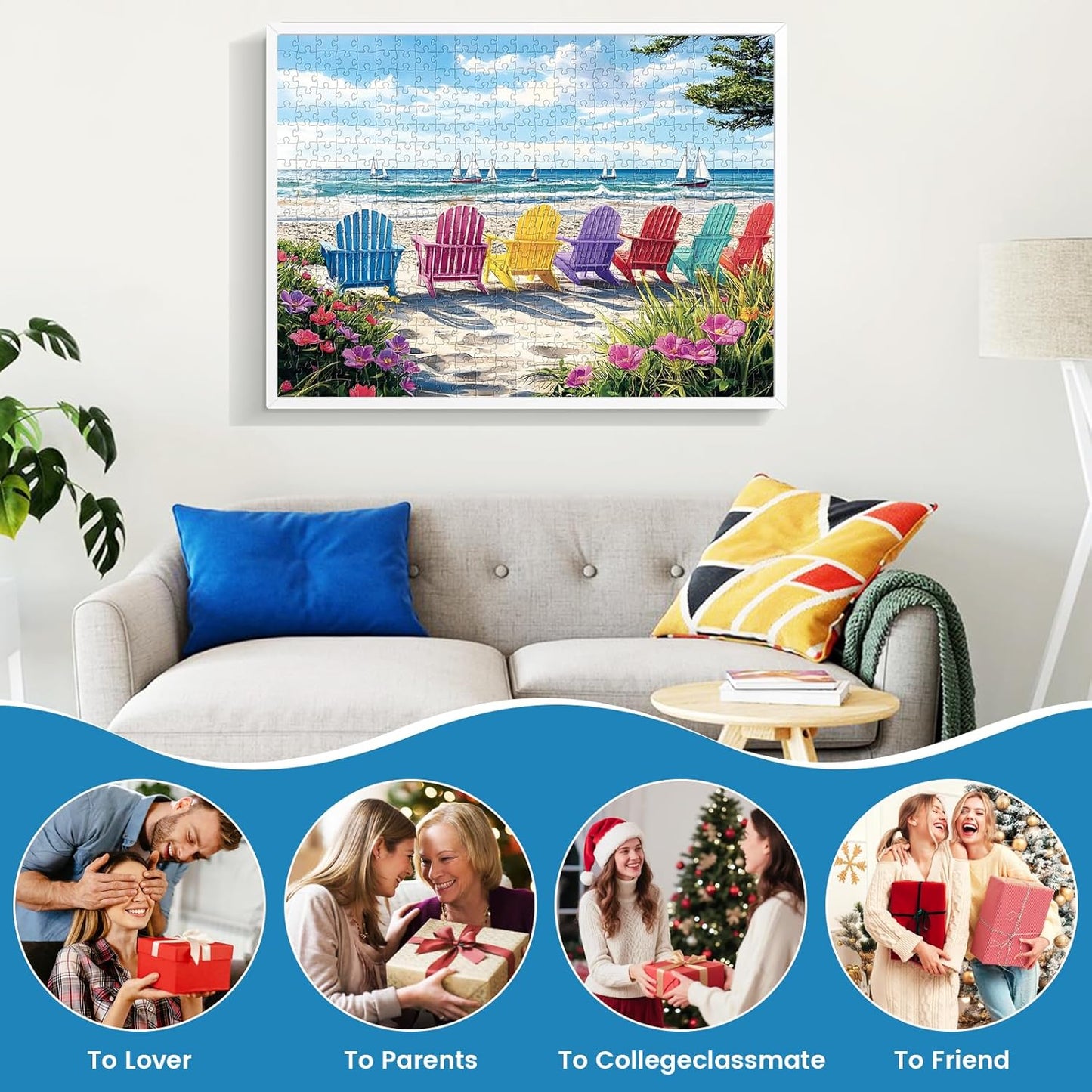 300 Piece Puzzles for Adults,Spring Jigsaw Puzzle for Kids Seniors,Puzzle with Letters on Back,Interlock Perfectly No Dust,Interlock Perfectly No Dust,Challenging Family Activity Game Gifts,20.5*15In