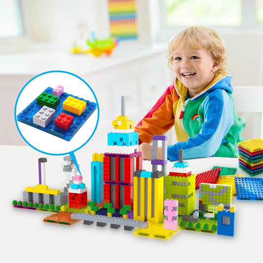 PicassoTiles 333pcs Magnetic Brick Tile and Magnetic Tile Combo Set, Action Figures included, Building Blocks STEM Toys, Educational Montessori Preschool Toddler classroom learning toys, Kids activity