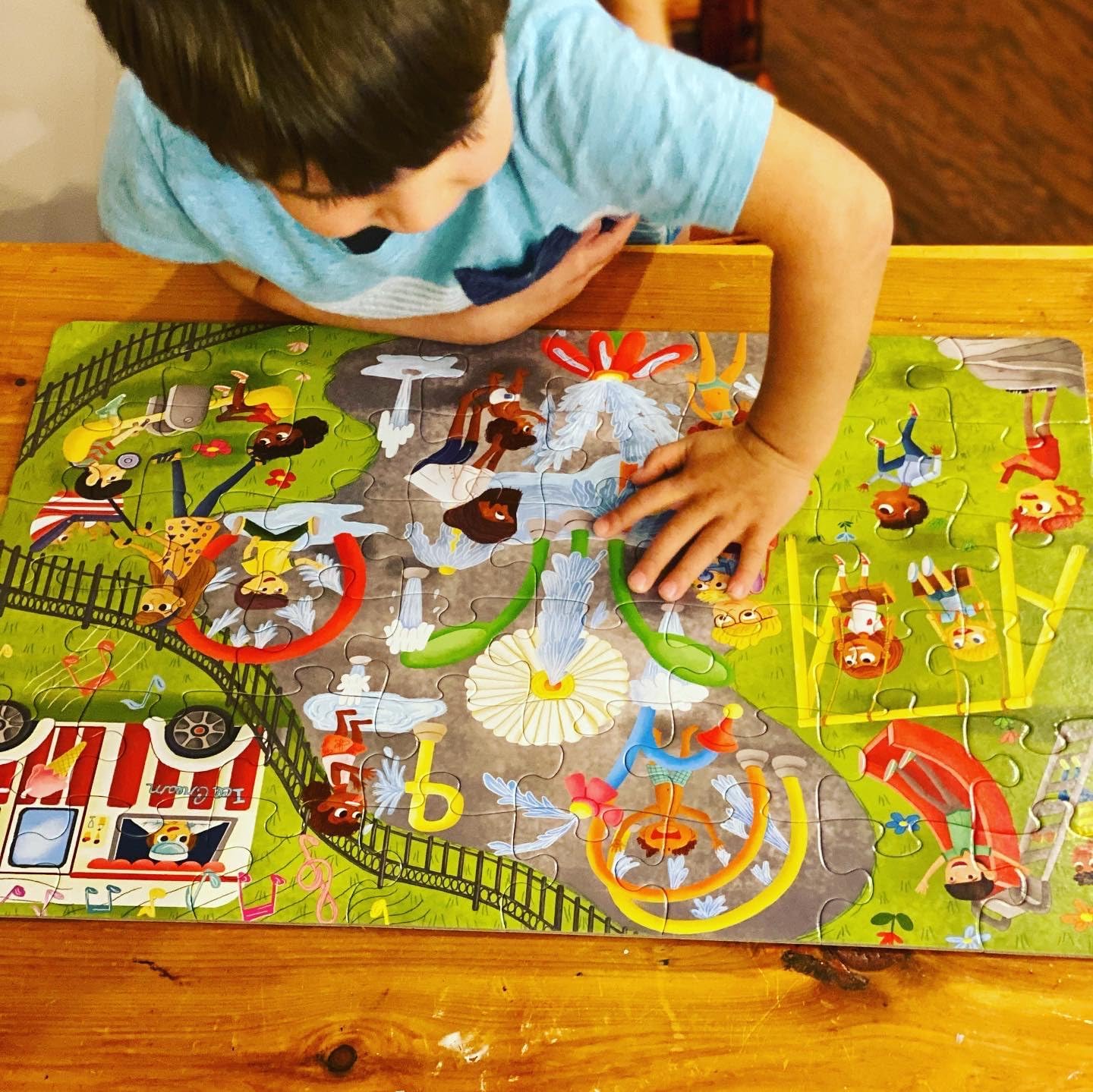 Upbounders® 48 Piece Jumbo Floor Puzzle for Kids | Barbershop Beginner Puzzle | Pretend Play & Learning Toy for Boys Girls Ages 4 5 6 | Black Brown Boy at The Barber (Multicultural)