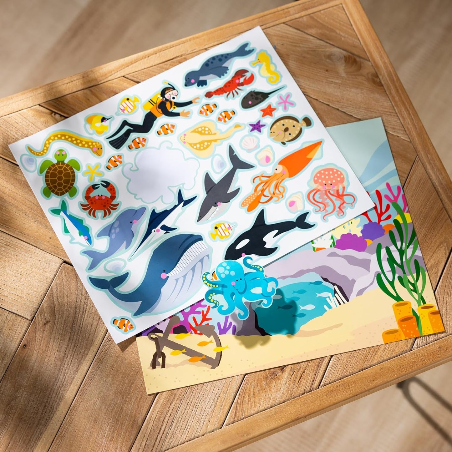 Melissa & Doug Reusable Sticker Pad: Habitats - 150+ Stickers Kids Animal Activities, Restickable Animals Sticker Book, Animal Habitats Removable Stickers for Kids Ages 4+ - FSC-Certified Materials