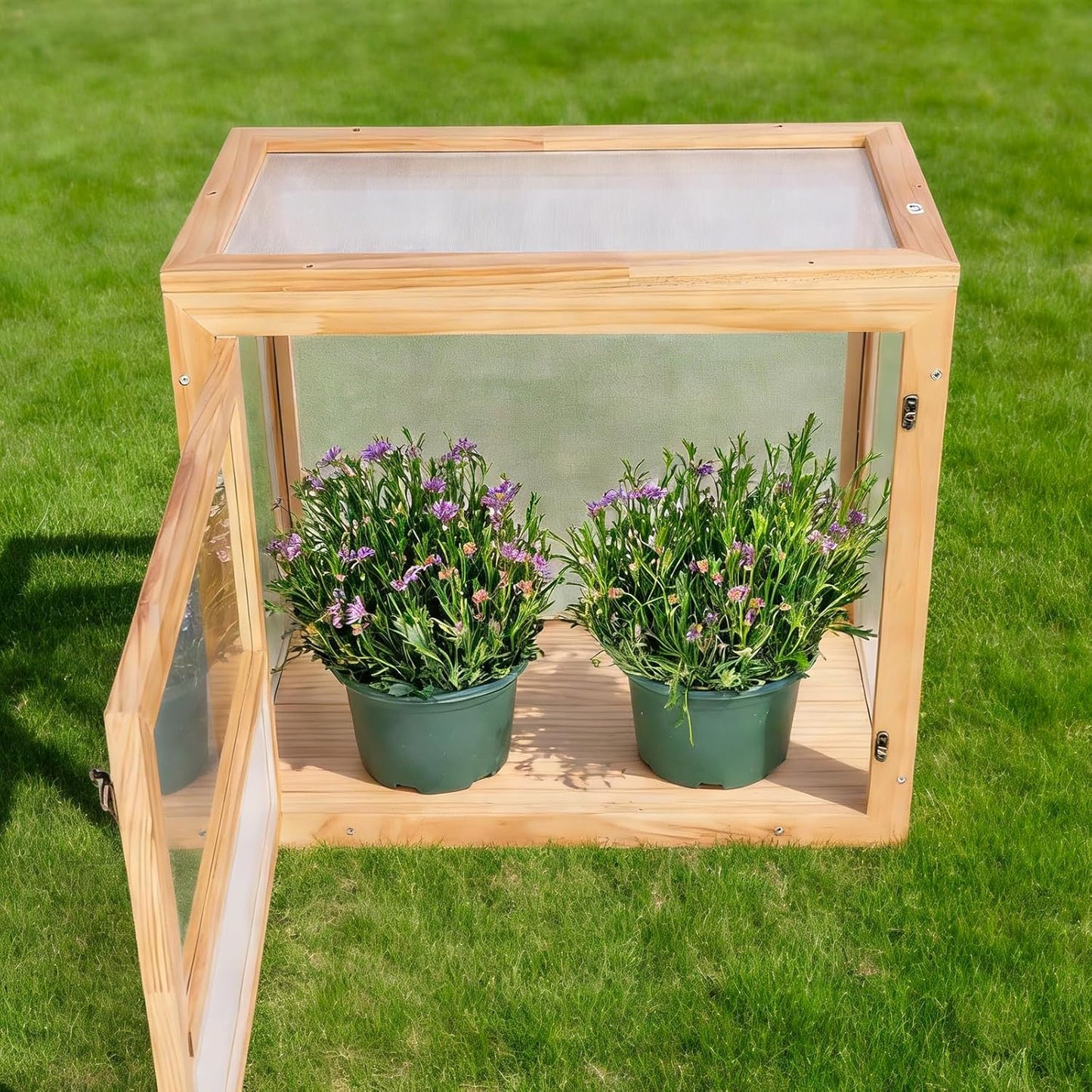 Yohsnor Butterfly Habitat - 20x18 Inch Wooden Monarch Enclosure for Caterpillar Growth & Hatching - Durable Outdoor Insect Observation Station with Safe Professional Mesh - Educational Butterfly Kit
