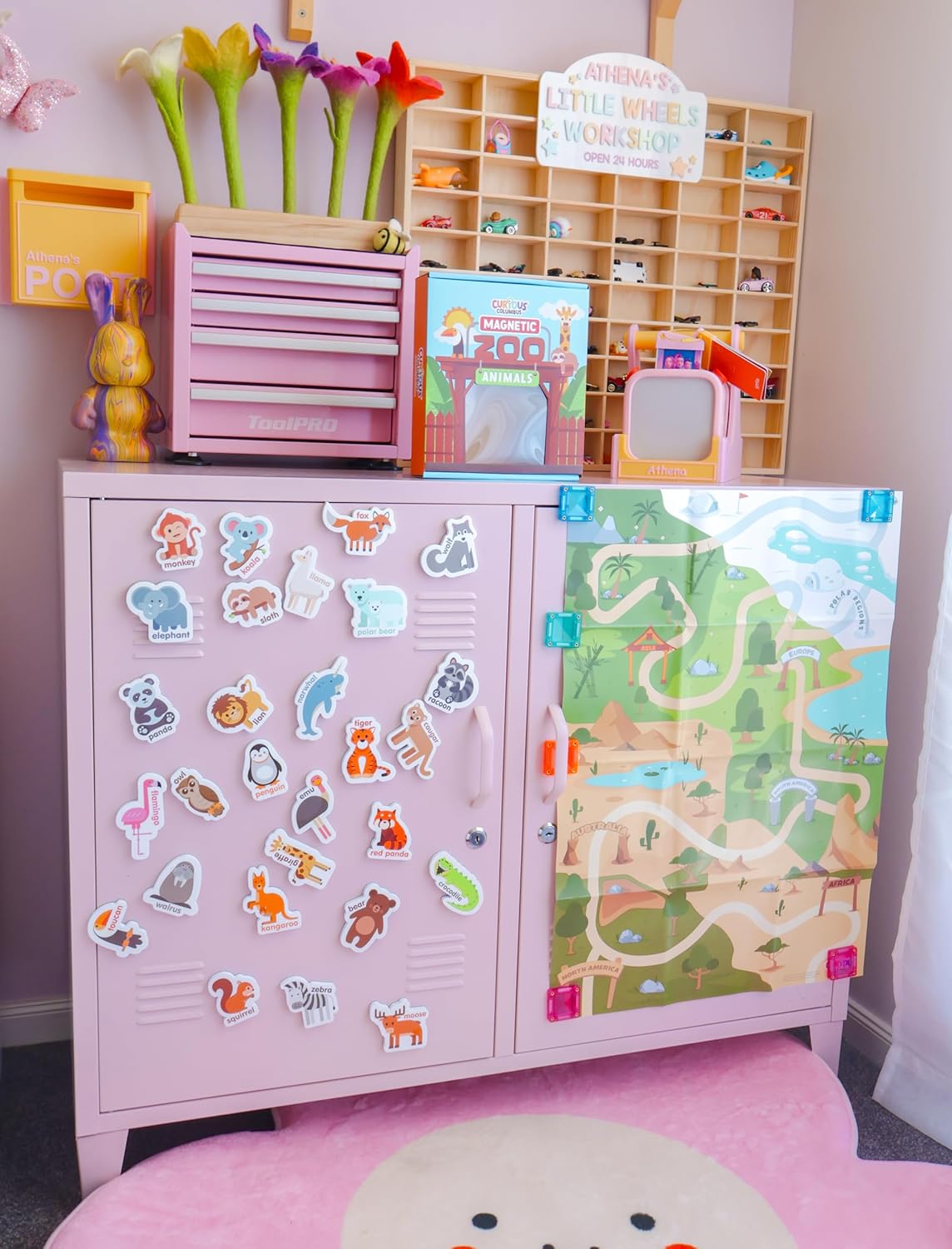 Curious Columbus Learning Magnets – Set of 52 Fridge Magnets for Kids – Includes 26 Large Foam Food Pieces and 26 ABC Alphabet Letters for Learning and Play