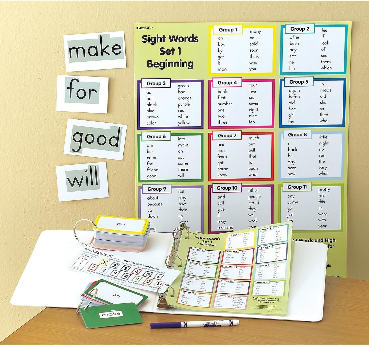 Edupress Sight Words in A Flash (Set 1)