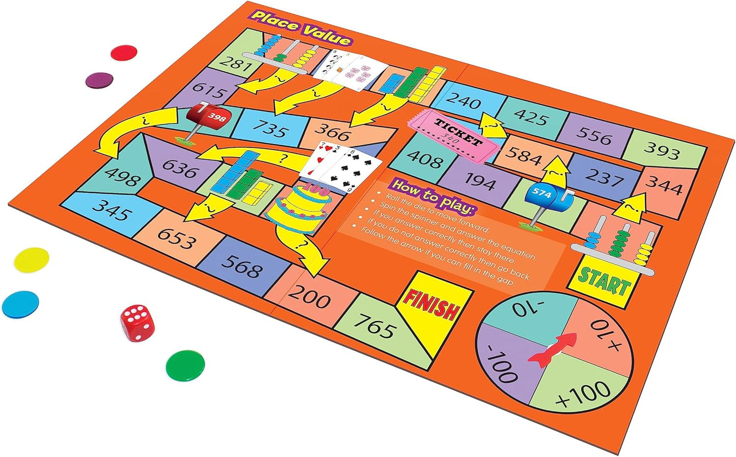 Junior Learning JL425 Math Board Games, Multi