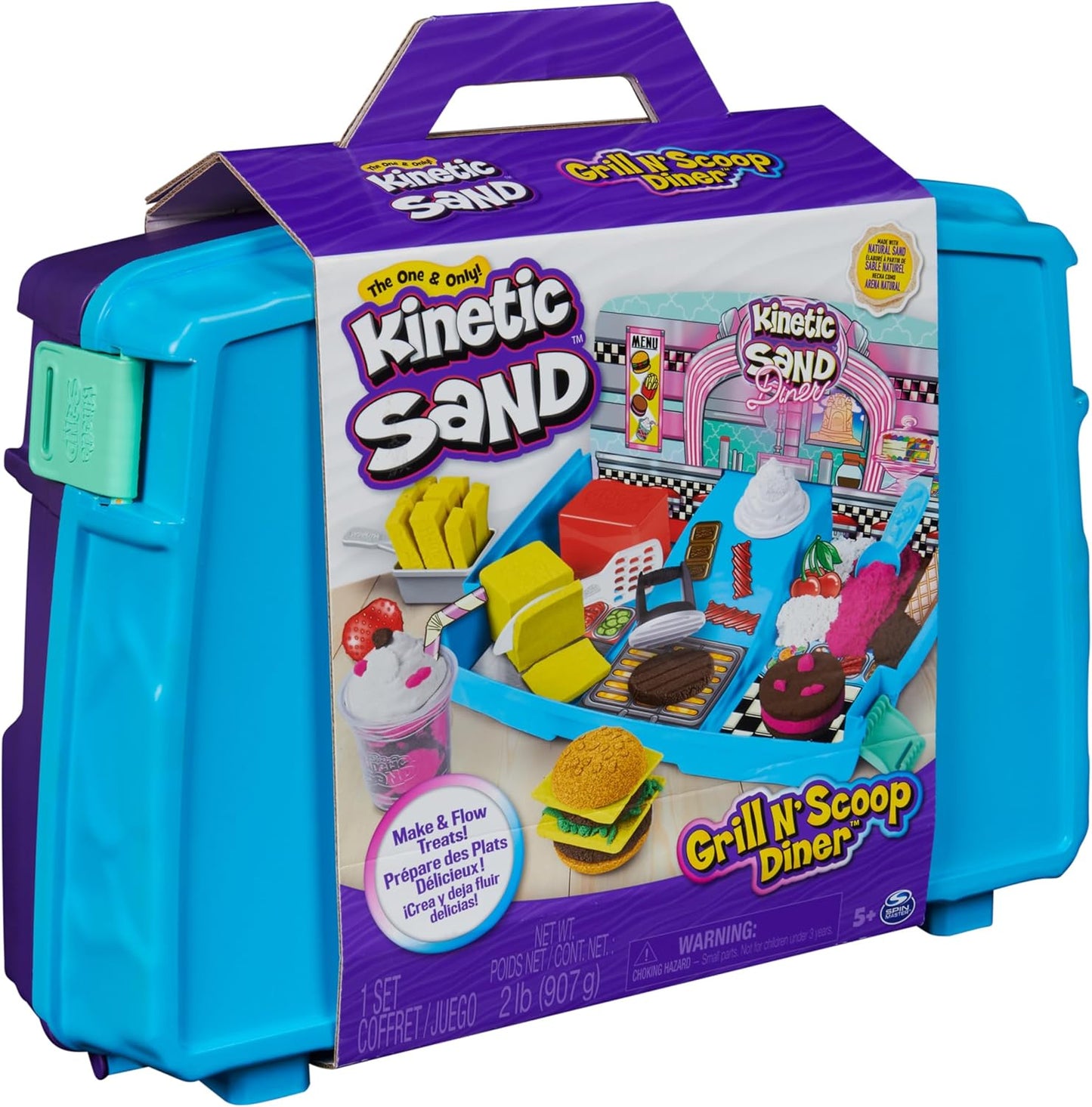 Kinetic Sand Burger and Ice Cream Bar