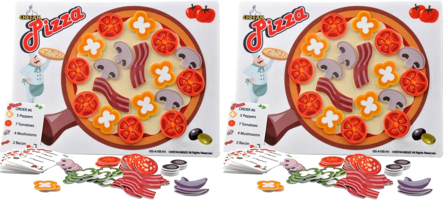 CHEFAN Pizza Counting Toddler Toys, Toddler Number Learning Toys, Preschool Math Games, Manipulatives for Preschool
