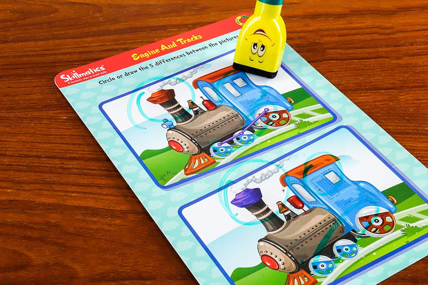 Skillmatics Educational Game - Dots & Mazes, Reusable Activity Mats with Dry Erase Marker, Gifts, Travel Toy, Ages 3 to 6