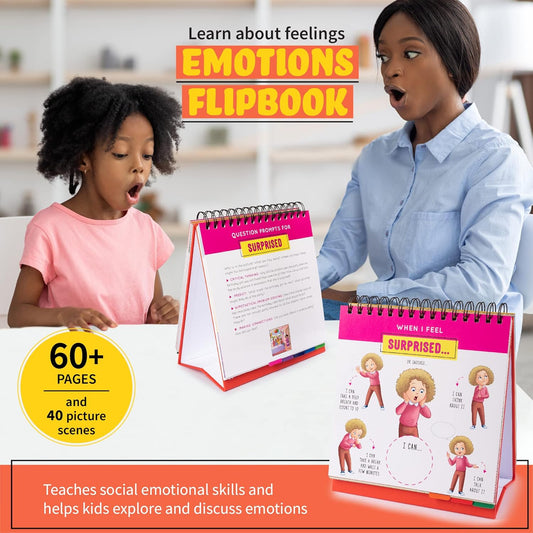 Picture Book and Emotion Cards, Picture Story Cards, Social Emotional Learning Activities, Autism Homeschooling, Educational Busy Book, Speech Therapy Materials (WH Question Flipbook)