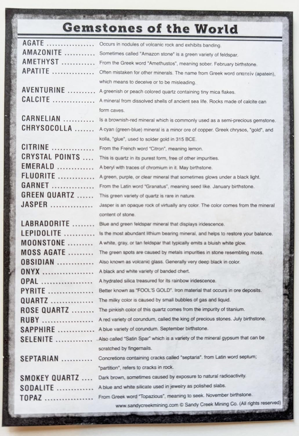 5 Pound Paydirt | Burlap Collection Bag | Gem Stones | Identification Card | Made in USA