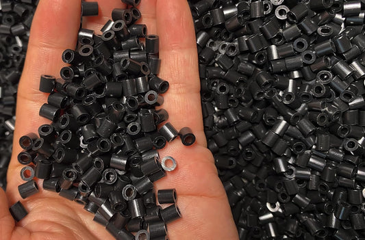 OEEKOI 5500Pcs Fuse Beads - 5mm Bulk Melting Beads for Crafts, Ideal for Christmas Birthday Gifts,Clear