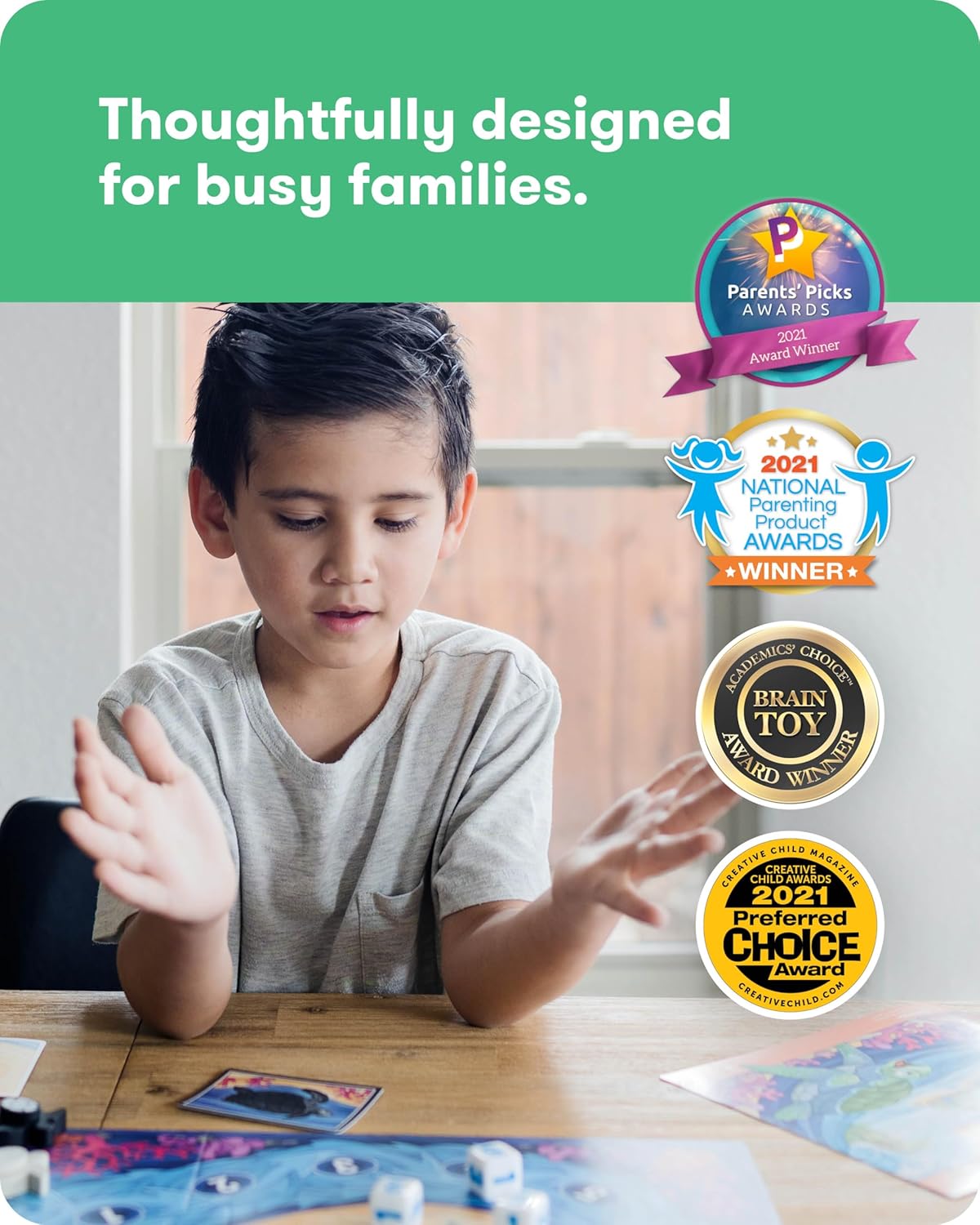 SimplyFun Arctic Riders - Educational & Fun Math Games for Kids - Practice Upper Level Addition & Subtraction Skills for Kids 7 & Up - 2 to 4 Players