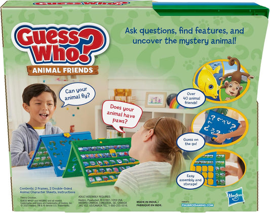 Hasbro Gaming Guess Who? Animal Friends Game | 2 Double-Sided Animal Sheets | 2-Player Board Games for Kids | Easter Gifts for Boys and Girls | Ages 6+ (Amazon Exclusive)
