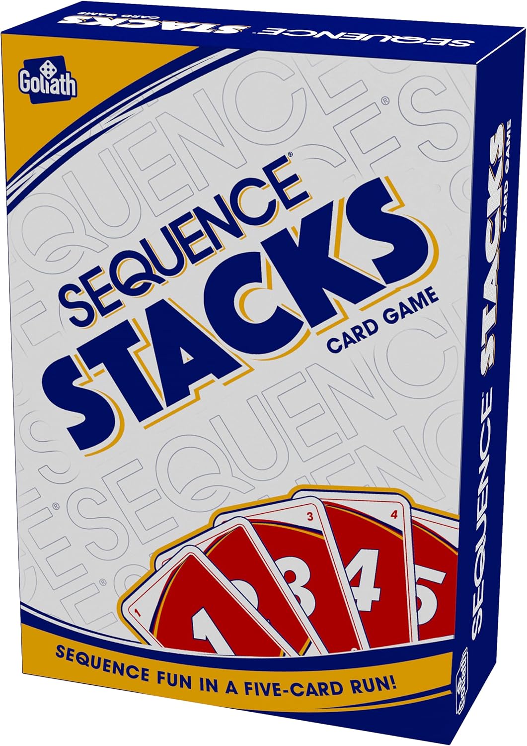 Goliath Sequence Stacks Card Game - Sequence Fun in a Five-Card Run, White