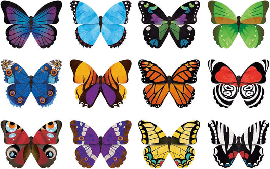 Mudpuppy Butterflies Shaped Memory Match, Multicolor