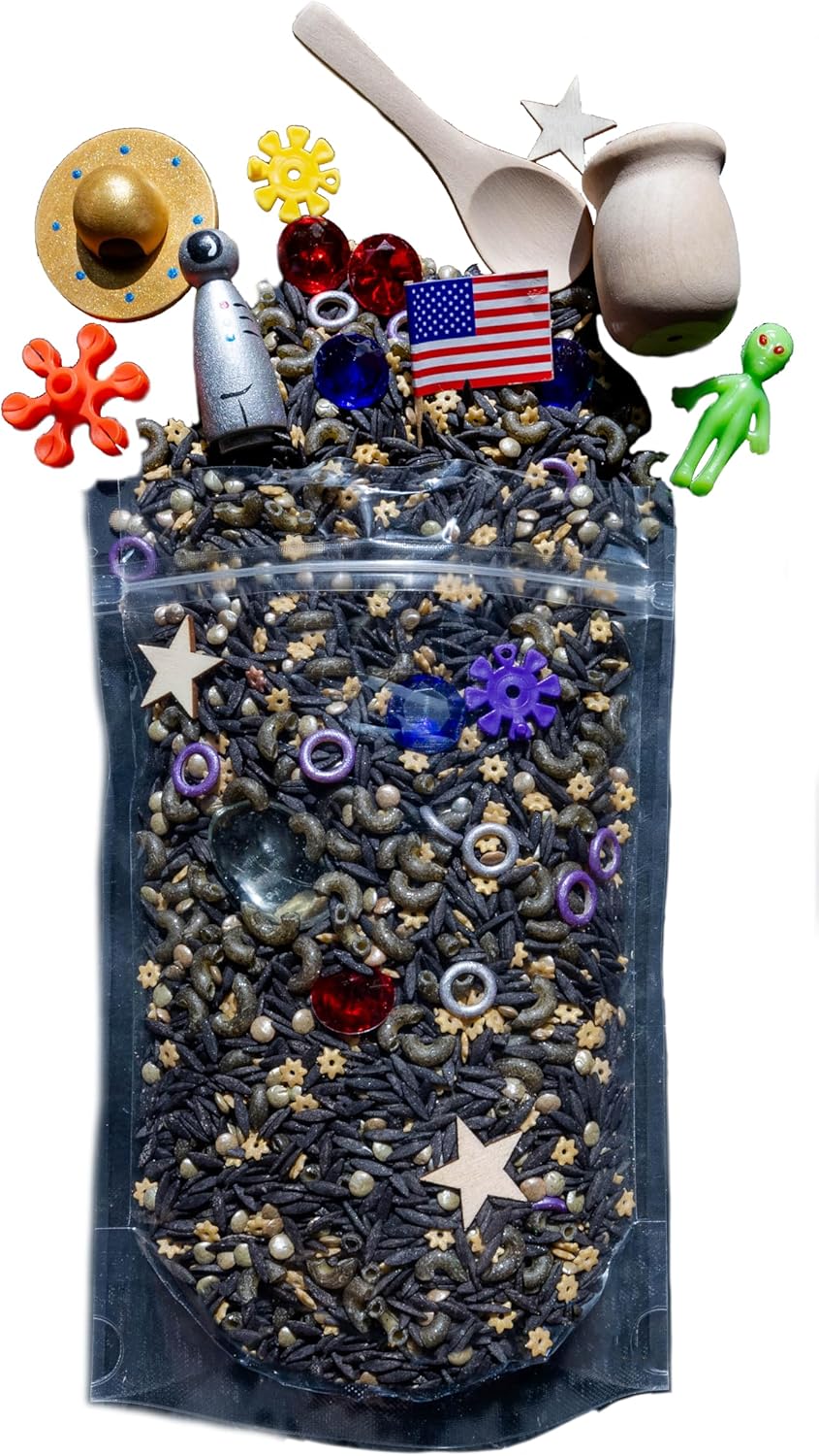 Open Ended Toys: Space Sensory Bin, Space Toys, Outer Space Toys, Sensory Bin Filler, Sensory Bin Kit, Sensory Play, Sensory Play Set, Montessori Toys, Preschool Toys (No Plastic Tray)