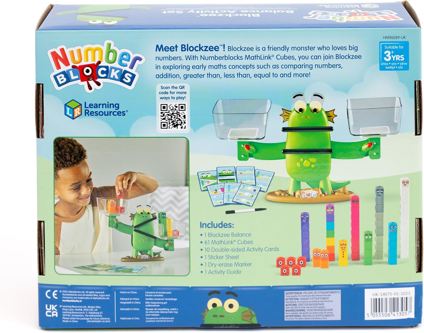 Learning Resources Numberblocks Blockzee Balance Activity Set, 3+, Math and Number Toys for Kids, Balance Game, Interactive Toy with Moving Mouth and Eyes, HM96089-UK
