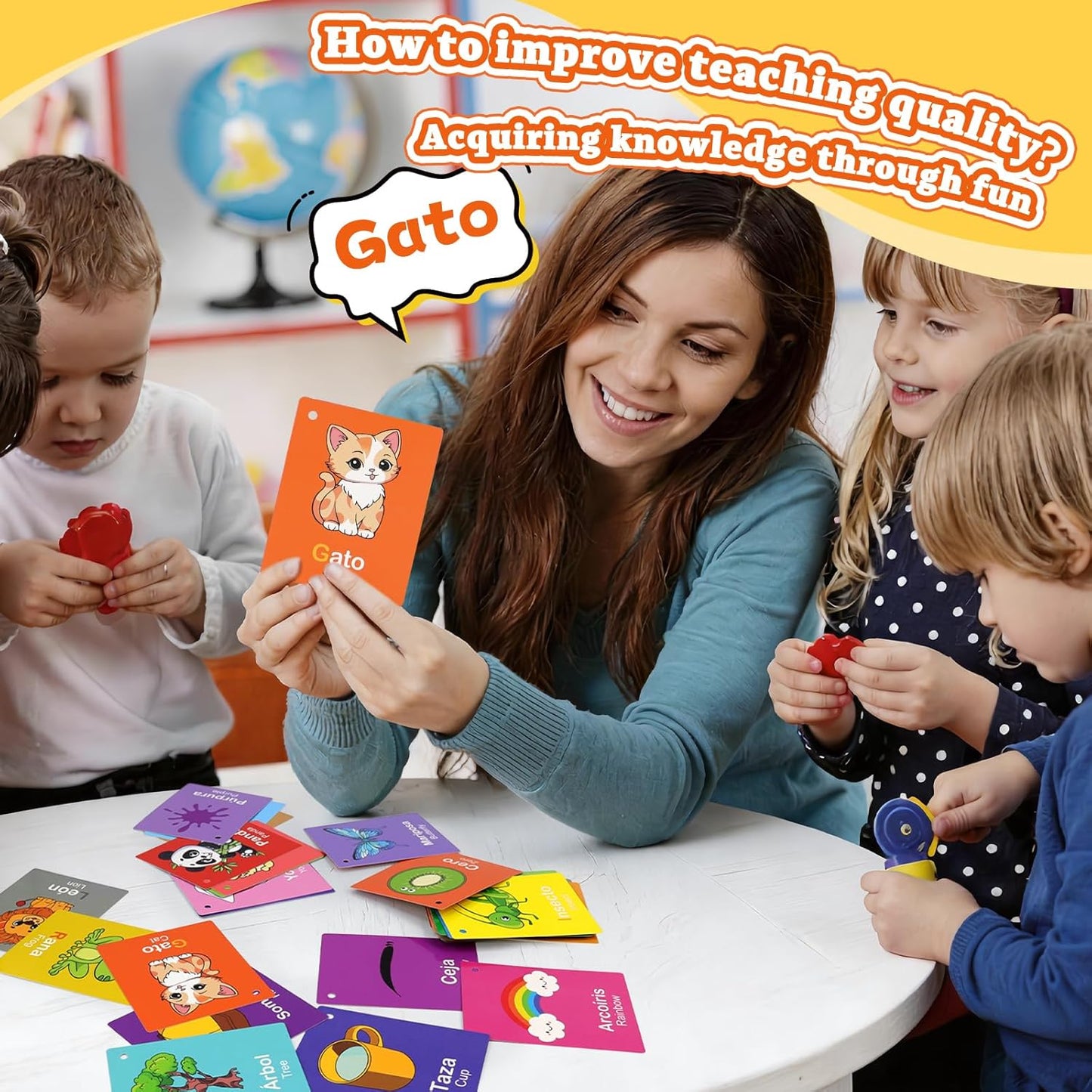 Toddler Learning Flash Cards, 60 PCS Double Sides Flashcards for Alphabets, Numbers, Colors, Shapes, Sight Words, Baby Cognitive Flashcards for Kids, Preschool Kindergarten Learning Activities