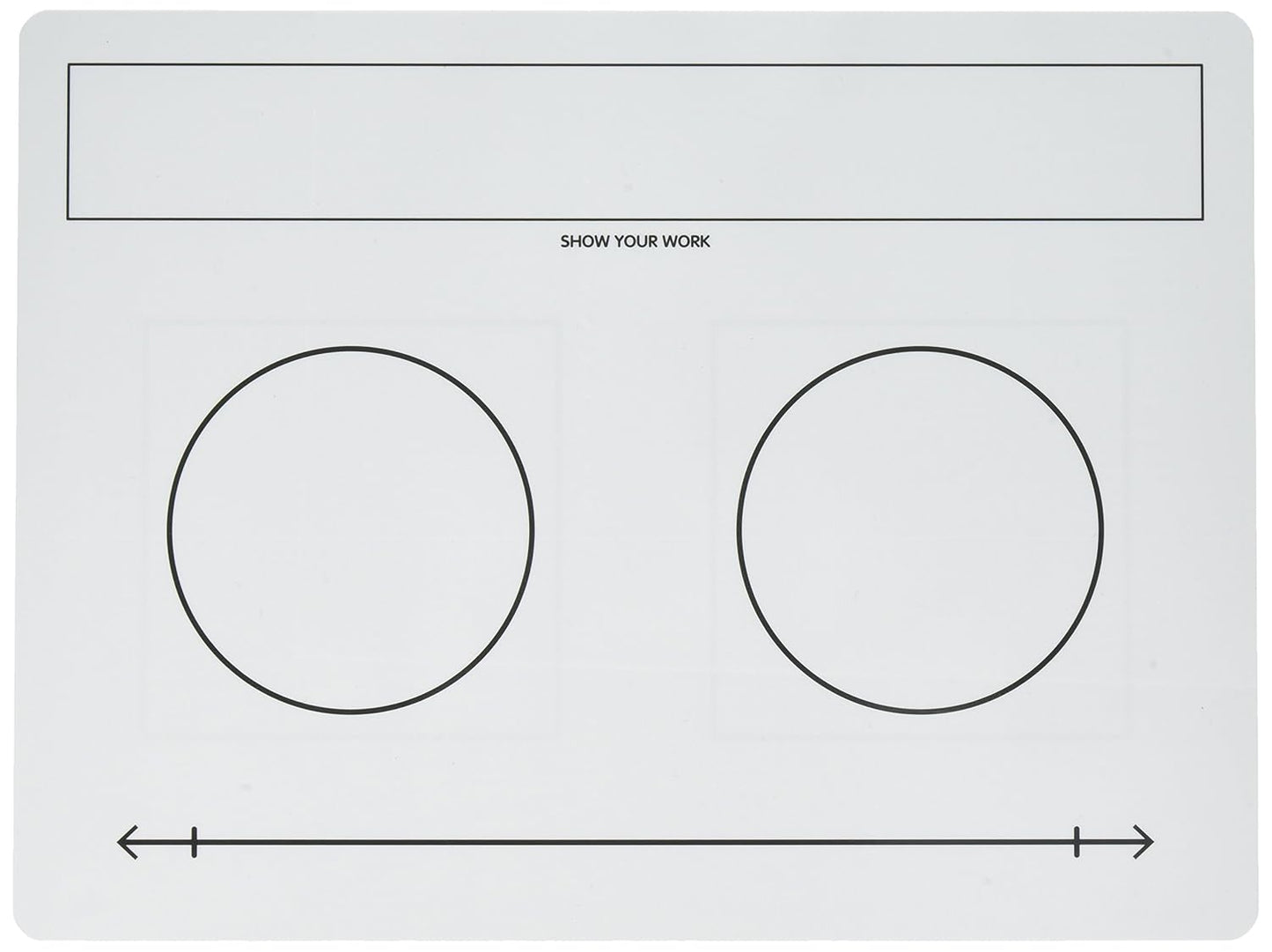 Didax Educational Resources, 10-Board Set Write-On/Wipe-Off Fraction Mats, White, Black (211584)