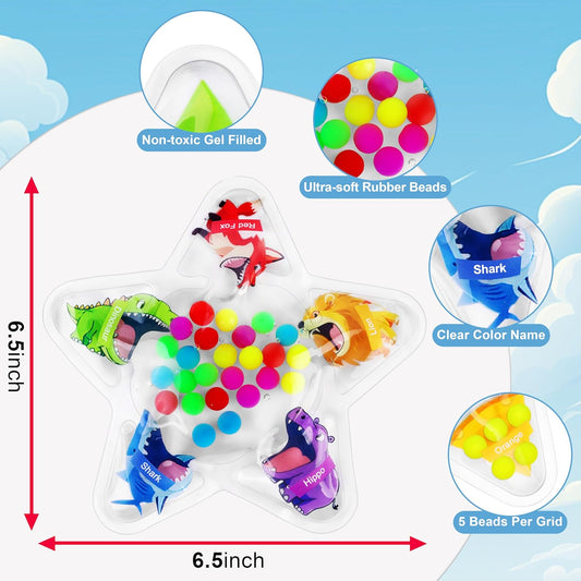 2PCS Color Sorting Sensory Toys for Toddlers, Color Matching Fidget Toys for Calming, Preschool Learning Montessori Toy Travel Fine Motor Skills Game for Kids Boys Girls Ages 3-5