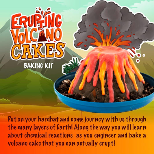 I'm The Chef Too! Baking Kit, Erupting Volcano Adventure Cooking Kit, Enjoy, Educational STEM Recipes and Learning to Bake (Cake Maker)