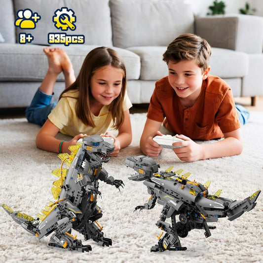 ADUSRIZ 5 in1 Stem Robot Building Kit for Kids Ages 8-13, 688 PCS Remote & App Controlled Dinosaur Car Building Toys for Kids Science Learning, Birthday Gifts for 8 9 10 11 12+ Years Old Boys Girls