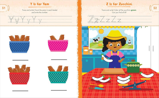 Preschool Activity Book On The Farm: 75 Games to Learn Letters, Numbers, Colors, and Shapes (School Skills Activity Books)