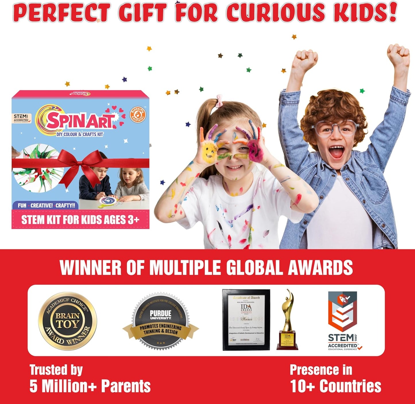 Butterfly EduFields 4in1 Motor Play Science Kit Pack of 5 | Best Birthday Return Gifts for Kids Ages 5 6 7 8 9 10 11 12 | STEM Toy | Reusable & Safe | Birthday Gift for Kids Ages 5+