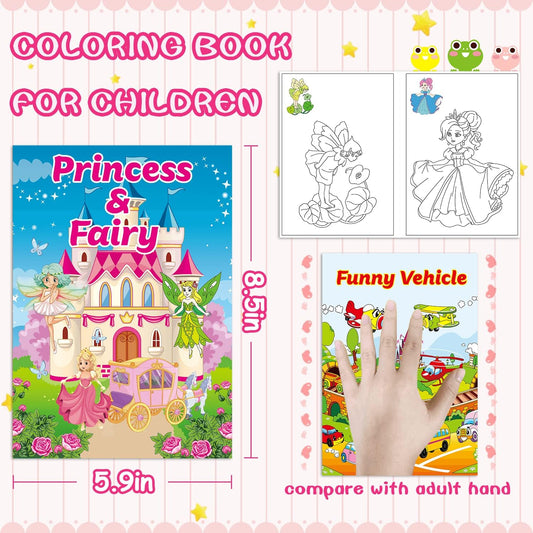 Kalysky 15Pack Small Coloring Books for Toddlers 1-3 3-5,Bulk Coloring Books for Kids Ages 2-4 4-8,Party Favors Carnival Prizes Goodie Bag Stuffer,Classroom Activity Supplies,Activity Books for Kids
