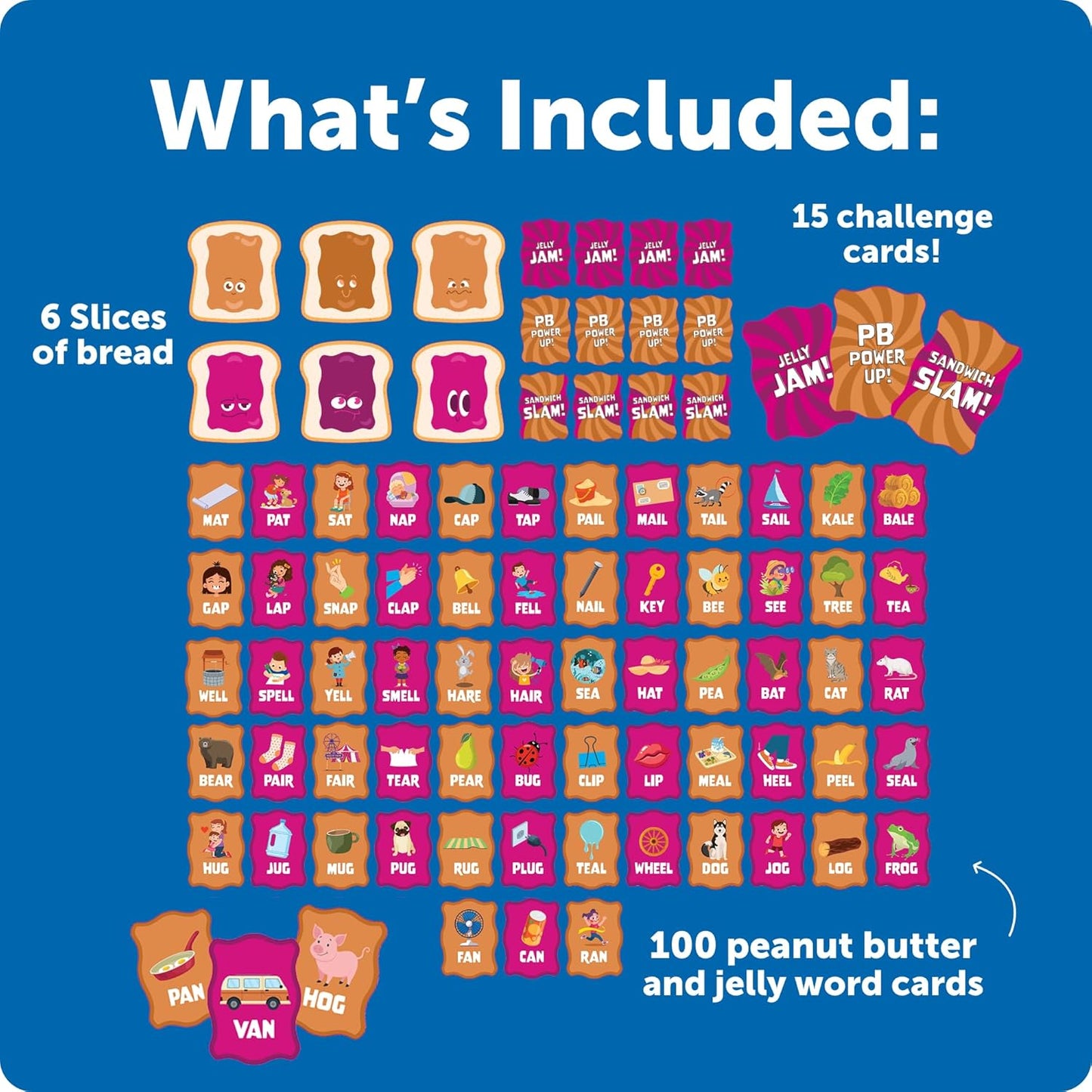 Learning Resources PB & What?! - Learn to Read Rhyming Games for Kids, Literacy Phonics Game, Elementary Classroom Matching Games, Learning Game for Grade School, Kindergarten 1st and 2nd Graders