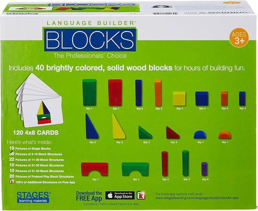 Stages Learning Materials Language Builder Picture Noun Flash Cards Photo Vocabulary Autism Learning Products, ABA Therapy 10 Boxes, 1413 Cards, Blocks, 88 Realistic 3D Items