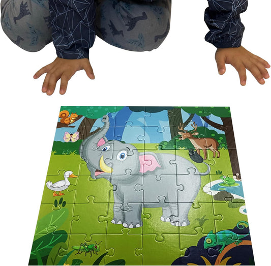 Panda Floor Puzzle Animal Jigsaw Large Puzzles 36 Piece Ages 3-6 for Toddler Children Learning Preschool Educational Development Toys (Panda)