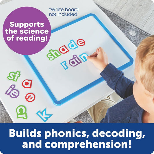 Learning Resources Phonics Magnets - Magnetic ABC, Alphabet Recognition for Preschoolers, Phonics and Spelling, Classroom, Teach Toddler Reading, Language Development, Educational Toy, Gifts for Kids