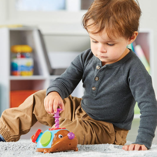 Learning Resources Spike the Fine Motor Hedgehog Fidget Friend - Ages 18+ months Fine Motor and Sensory Play Toy, Educational Toys for Toddlers, Toddler Montessori Toys