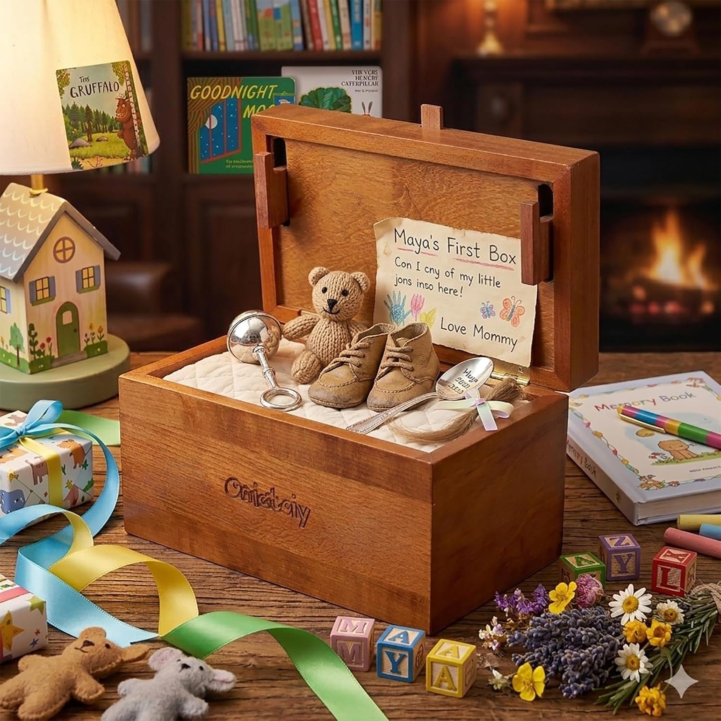 Onietoiy Big 32 Steps Wooden Secret Puzzle Box Toys Beech Wood Money Holder Handmade Storage Brain Teaser Unlocking Games Retro Compartment Thinking Toy Mysterious Birthday Gift for Kids and Adults