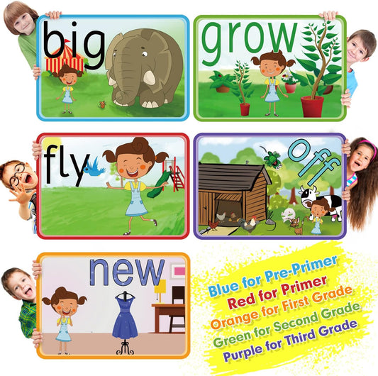 SpringFlower 712 Sight Words Flash Card,600 Dolch & Fry High Frequency Sight Word,112 Phonic Flash Cards for Kindergarten Homeschool Supplies Games for Kids Pre-K, Kindergarten, 1st, 2nd, 3rd Grade