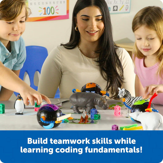 Learning Resources Cooper the STEM Robot, Coding Toy for Kids, Interactive STEM Robot for Classroom, Rechargeable Programming Toy, Ages 5+