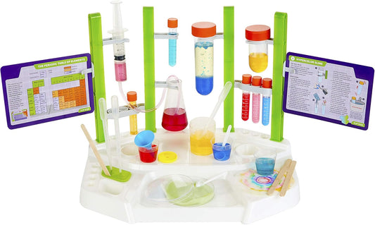 Thames & Kosmos Ooze Labs Colorful Crystal Lab STEM Experiment Kit & Lab Setup | Awesome Geometric Crystals, Dazzling Displays, with 11 Shiny, Sparkly, Safe Experiments | Stickers to Decorate Your Lab