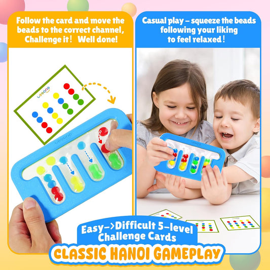 Squishy Sensory Fidget Toys for Kids: Quiet Fidgets for Toddlers Children Autism Calming, Stress for Classroom Office Travel, Color Sorting Montessori Toys for Proschool