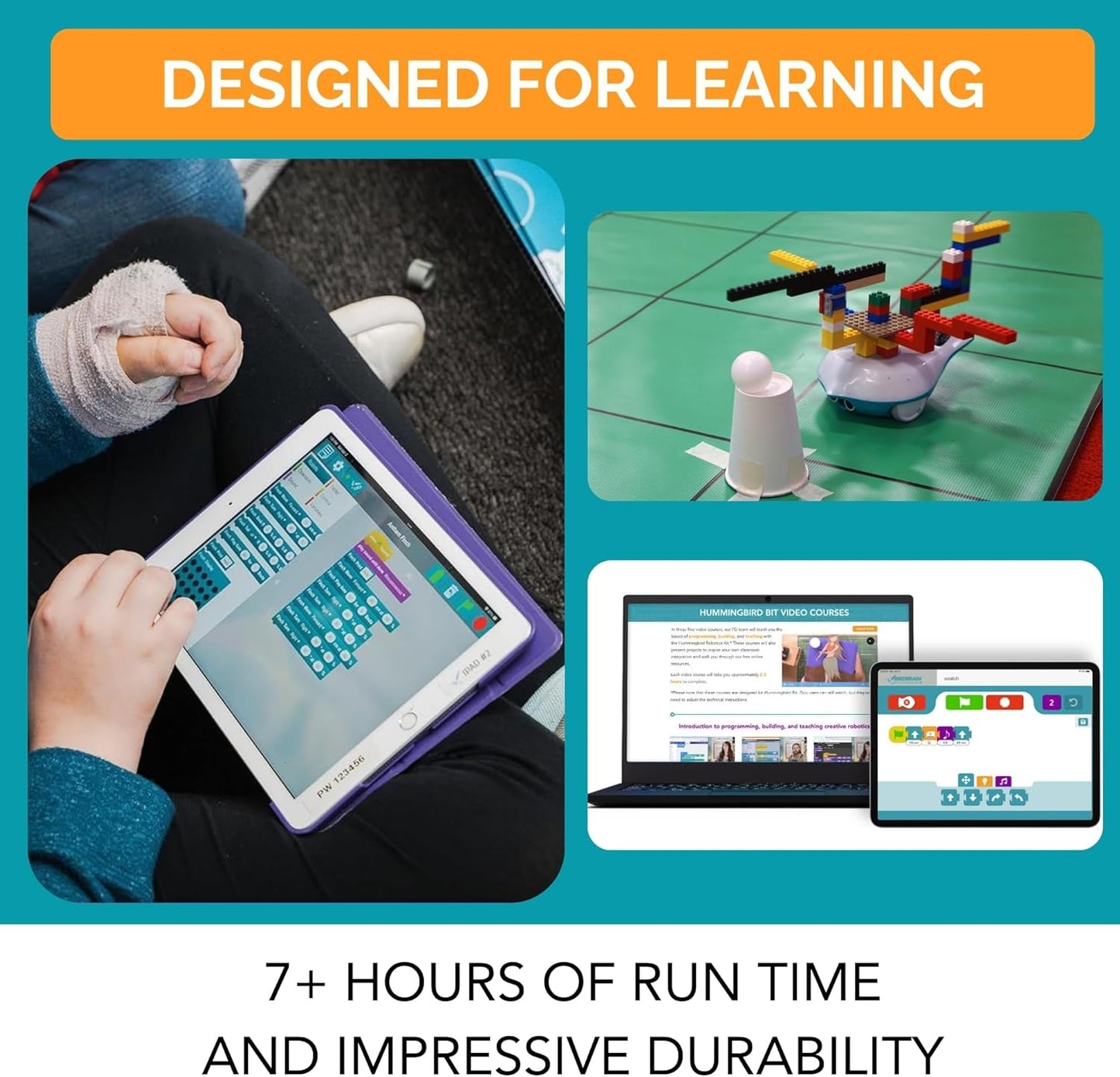 BirdBrain Finch Robot 2.0 with Microbit - STEM Coding Robot Toy for Kids & Adults - Learn Python & 8 Coding Languages - Programmable Robotics Kit - Remote Control & App Controlled | Ages 5-16